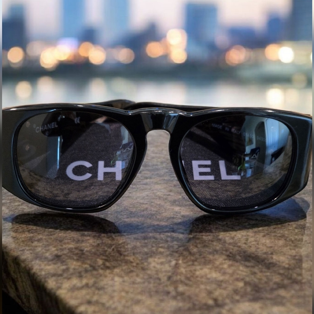 Authentic Chanel Matelassé Coco Mark sunglasses